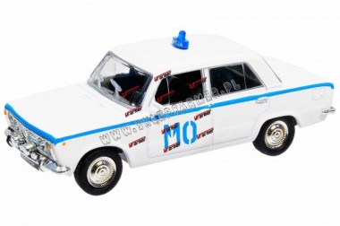 ZABAWKA 1:43 SAMOCH�D FIAT 125P MILICJA PRL