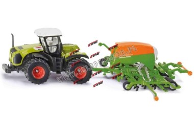 ZABAWKA 1:32 CI�GNIK CLAAS Z SIEWNIKIEM 1826 SIKU