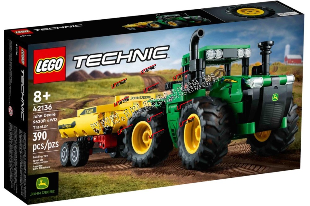 ZABAWKA TRAKTOR JOHN DEERE 42136 LEGO TECHNIC